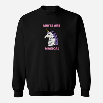 Womens The Aunts Are Magical Unicorn Sweatshirt - Thegiftio UK