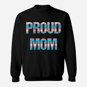 Womens Transgender Mothers Day Proud Mom Trans Pride Flag Sweatshirt | Crazezy AU