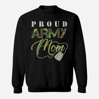 Womens US Military Proud Army Mom Soldier Veteran Mama's Day Sweatshirt | Crazezy DE
