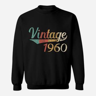 Womens Vintage 1960 60Th Birthday Made In 1960 Sweatshirt | Crazezy CA