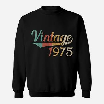 Womens Vintage 1975 45Th Birthday Made In 1975 Sweatshirt | Crazezy