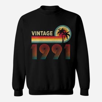Womens Vintage 1991 Made In 1991 30Th Birthday 30 Years Old Gifts Sweatshirt | Crazezy