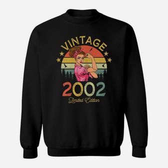 Womens Vintage 2002 Made In 2002 20 Year Old Birthday 20Th Birthday Sweatshirt | Crazezy CA