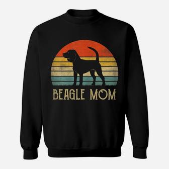 Womens Vintage Beagle Dog Mom Mother Day Gift For Dog Lover Sweatshirt | Crazezy
