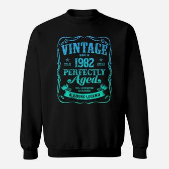 Womens Vintage Made In 1982 Perfectly Aged 38Th Birthday Party B6 Sweatshirt | Crazezy UK