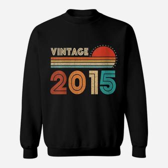 Womens Vintage Made In 2015 Retro 7 Years Old 7Th Birthday Gift Sweatshirt | Crazezy UK