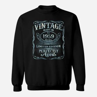 Womens Vintage Premium Made In 1959 Classic 61St Birthday Gift M7 Sweatshirt | Crazezy