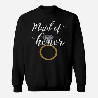 Womens Wedding Bridal Shower Gift For Maid Of Honor From Bride Sweatshirt | Crazezy
