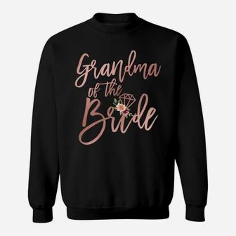 Womens Wedding Shower Gift For Grandma Of The Bride From Bride Sweatshirt | Crazezy