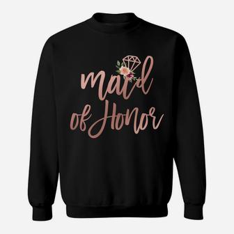 Womens Wedding Shower Gift For Sister From Bride Maid Of Honor Sweatshirt | Crazezy