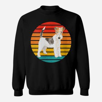 Womens Wire Haired Fox Terrier Dog Mama Tee Gift Dad Mom Present Sweatshirt | Crazezy DE