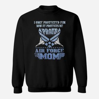 Womens Womens Pride Military Family - Proud Mom Air Force Sweatshirt | Crazezy