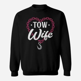 Womens Womens Tow Truck Wife Design - Tow Wife Sweatshirt | Crazezy