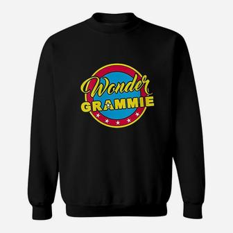Wonder Grammie Superhero Woman Gift Mom Grandma Sweatshirt | Crazezy CA