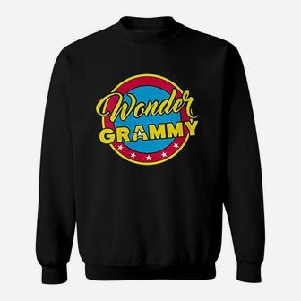 Wonder Grammy Superhero Woman Gift Mom Grandma Sweatshirt | Crazezy CA