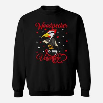Woodpecker Is My Valentine Woodpecker Valentine's Day Sweatshirt - Monsterry