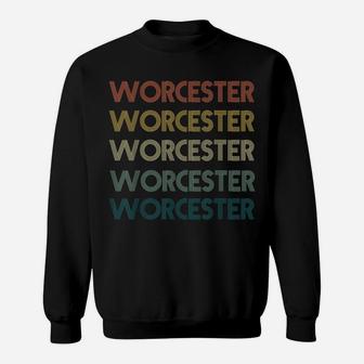Worcester Massachusetts Pride Vintage State Ma Retro 70S Sweatshirt | Crazezy AU