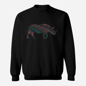 Words Animal Gift For Rhino Lover Sweatshirt | Crazezy UK