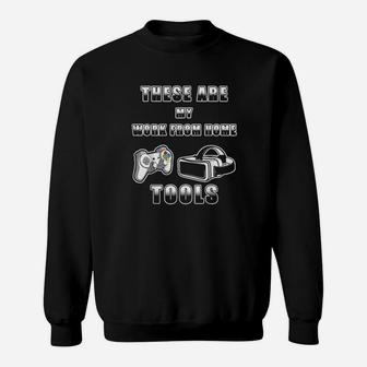 Work From Home Employee Of The Month Tools For Geek N Gamer Sweatshirt - Monsterry