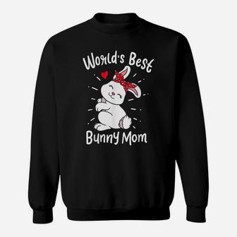 World's Best Bunny Mom Clothing Women Gift Cute Easter Day Sweatshirt | Crazezy