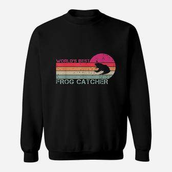 Worlds Best Frog Catcher Sweatshirt | Crazezy