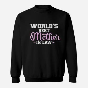 World's Best Mother In Law Sweatshirt | Crazezy