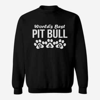 Worlds Best Pit Bull Dad Sweatshirt - Thegiftio UK