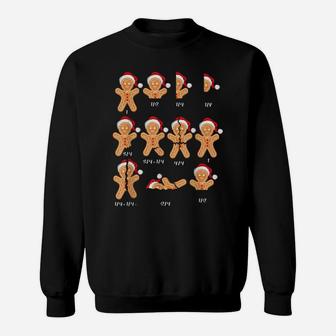 Xmas Christmas Santa Hat Fractions Math Teacher Cookie Lover Sweatshirt | Crazezy