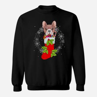 Xmas French Bulldog Stocking Stuffer Funny Sweatshirt - Monsterry CA
