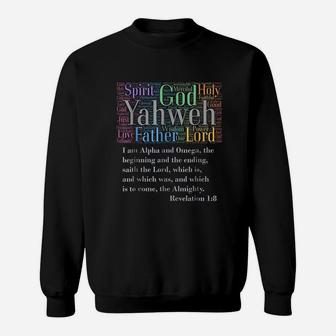 Yahweh Attributes Of God I Am Alpha Sweatshirt - Thegiftio UK