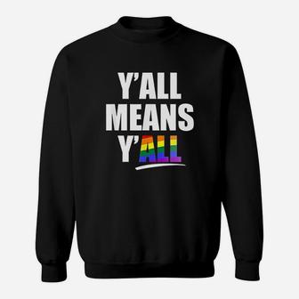 Yall Means Yall Rainbow Sweatshirt - Thegiftio UK