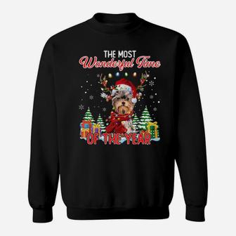 Yorkshire Terrier The Most Wonderful Time Of The Year Sweatshirt - Monsterry CA