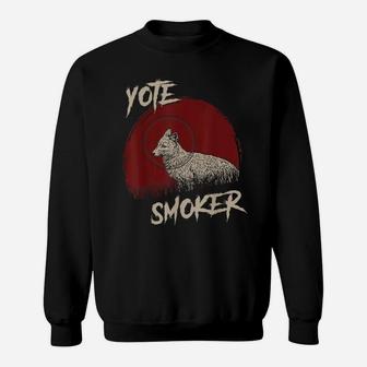 Yote Smoker Coyote Wolf Hunting Hunters Gift Sweatshirt | Crazezy UK