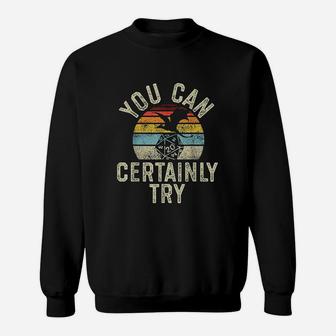You Can Certainly Try D20 Dice Funny Rpg Dragons Gamer Gift Sweatshirt | Crazezy