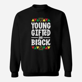 Young Gifted And Black History Shirts For Kids Boys African Sweatshirt | Crazezy DE