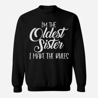 Youngest Sister Shirt Rules Don't Apply To Me Funny Sibling Sweatshirt | Crazezy