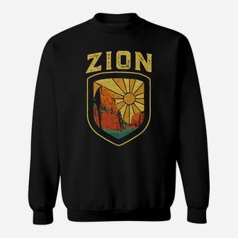 Zion National Park Utah Long Sleeve Shirt - Retro Vintage Sweatshirt | Crazezy DE
