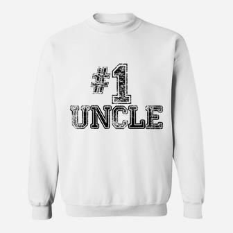 1 Uncle - Number One Sports Father's Day Gift Sweatshirt | Crazezy