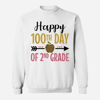 100Th Day Of 2Nd Grade Girls Gift 100 Days Of School Teacher Sweatshirt | Crazezy DE