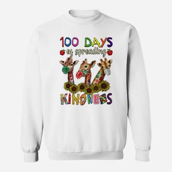 100Th Day Of School 100 Days Of Spreading Kindness Teacher Sweatshirt | Crazezy AU
