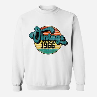 1966 Vintage 55Th Birthday Retro Style Born 1966 Sweatshirt Sweatshirt | Crazezy DE