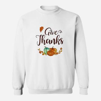 2 Pack Give Thanks Happy Fall Sweatshirt - Thegiftio UK