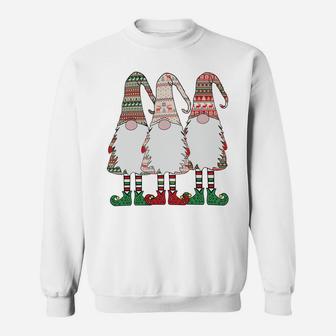 3 Nordic Gnomes Winter Christmas Swedish Tomte Nisse Sweatshirt Sweatshirt | Crazezy
