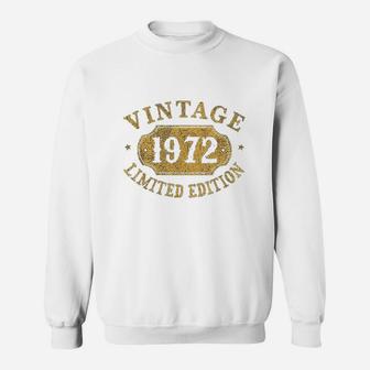 49 Years Old 49Th Birthday Anniversary Gift 1972 Sweatshirt | Crazezy