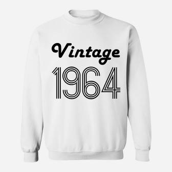 56Th Birthday Gift For Her 56 Year Old Daughter Vintage 1964 Sweatshirt | Crazezy