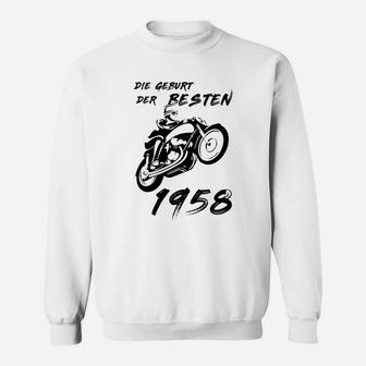 60 Geburtstag Geschenk Die Geburt Der Besten 1958 Sweatshirt - Seseable