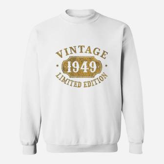 72 Years Old 72Nd Birthday Anniversary Gift 1949 Sweatshirt | Crazezy UK