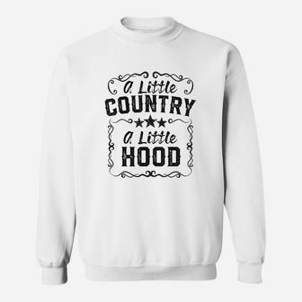 A Little Bit Country A Little Bit Hood Music Sweatshirt | Crazezy DE