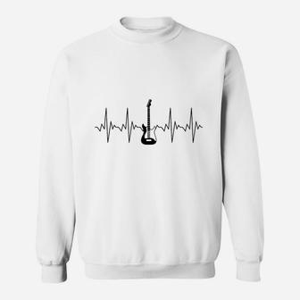 Acoustic Guitar Heartbeat Guitar Musician Sweatshirt - Thegiftio UK