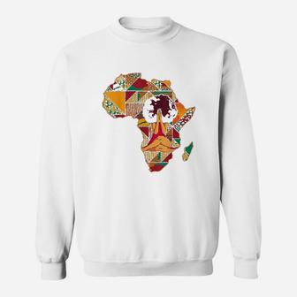 African American Afro Women Black Girl Magic Natural Hair Sweatshirt | Crazezy UK